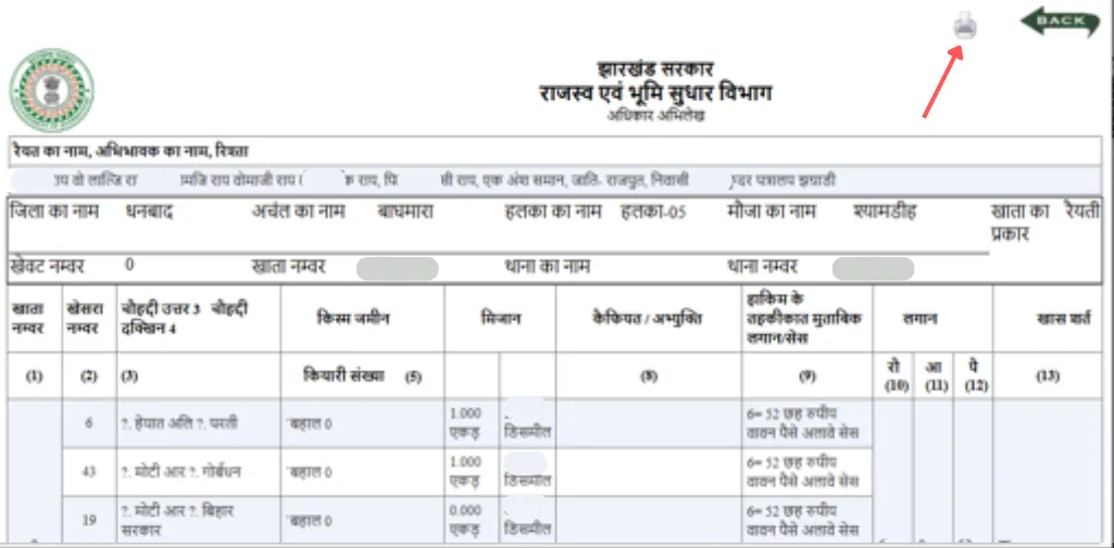 Jharbhoomi Action Buttons